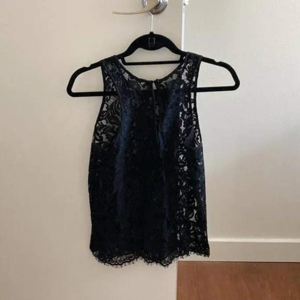 Wilfred Black Lace Sleeveless Tank Top Womens Size XXS C - Picture 3 of 3
